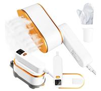 Droyek Portable Travel Steamer for Clothes, 1200W Powerful 2 In 1 Steamer & Iron,10s Fast Heat,4 Modes with LED Display, 150ml Water Tank Powerful Wrinkle Remover for Home,Office, Travel