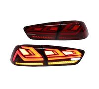 Drpsapal Tail Light For Mitsubishi Lancer EVO-X 2008-2018 2PCs Car Tail Light Assembly Dynamic LED Brake Signal(B Red Mirror)