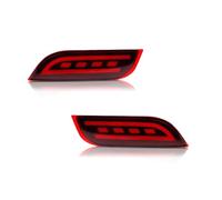 Drpsapal Tail Light For Subaru For Impreza For WRX 2pcs LED Bumper Reflector Lights Tail/Brake Rear Fog Lamps And Turn Signal Light(Red Lens)
