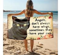 DRPZ Cooling Towel Angels Don'T Always Have Wings Sometimes They Your Own Bath Towel Golf Towel White Hand Towels For Bathroom