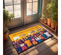 DRPZ Farm Rug Young Voices Lead The Change Doormat Spring Door Mats For Outside Entry Retro Rugs(65X90CM)
