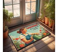 DRPZ Home Sweet Apartment Doormat Gardening Because Murder Is Wrong Doormat Fun Door Mat Home Sweet Home Door Mat(40X60CM)