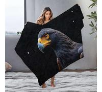 DRPZ Small Blanket Eagle With Sharp Eyes And Powerful Beak Flannel Blanket Blanket Queen Size Easter Throw Blanket(150x200cm)