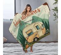 DRPZ Small Blanket Today'S Adventures Shape Tomorrow'S Memories Flannel Blanket Blanket Queen Size Easter Throw Blanket(127x100cm)
