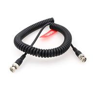 DRRI 1080p 3G HD-SD BNC to BNC Spring Video Cable 75ohm for RED Gemini/Steadicam Camera Monitor Transmitter
