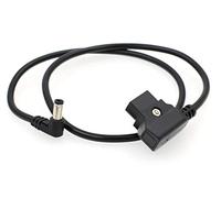 DRRI 12V D-Tap to DC 2.1mm Power Cable for KiPRO LCD Monitors/Blackmagic Video Assist (Elbow DC Cable)