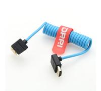 DRRI 2.1 8K 4K 48Gpbs Coiled HDMI Cable, HDMI Coild Cable Compatible with Monitor, Laptop, UHD TV, PC,1080P, 4K@120Hz,8K@60Hz HD, 2K@240Hz/3D