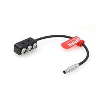 DRRI 2X 0B 2pin & 1x 3pin RS Female Splitter Box for Camera Power Supply Distributor (F3 Splitter Box)