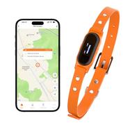 DRRI 4G Real-Time Smart Pet Tracker With Virtual Geofence, Dual-Band GPS(L1+L5) & AGPS Anti-Drift Dog Locator, Health Monitoring for Medium/Large Dogs, Built-In SIM with 1 Year Data Plan