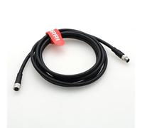 DRRI 6Pin M8 Connector Male to Female Aviation Sensor Connector PVC Shielded Electrical Cable for Industrial Automation Devices