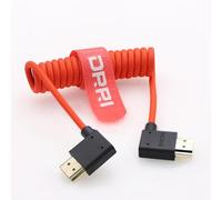 DRRI 8K HDMI Left Angle to Right Angle HDMI 2.1 High-Speed Braided Cable for Canon C100 C300 C500Z Cam E2 S6 Nikon Z9 to Atomos Ninja V / BM5 Monitor