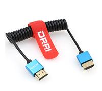 DRRI 8K HDMI to HDMI 2.1 Ultra High-Speed Braided Coiled Cable for Sony A7III a7s3 A7RV FX6,Z Cam E2 S6