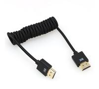 DRRI 8K HDMI to HDMI 2.1 Ultra High-Speed Braided Coiled Cable for Z Cam Camera to Atomos Ninja V / BM5 Monitors