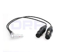 DRRI Atomos Shogun Monitor Recorder Breakout Audio Input Cable 10Pin to Dual 3Pin XLR