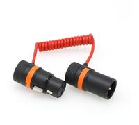 DRRI Audio Cable for Sound Devices 633, 688, 788T, 302, 552,Zaxcom Device,MKE 600 and Sony PWX-Z150 Low-Profile Right Angle 3Pin XLR Male to 3Pin XLR Female Colied