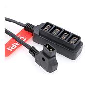 DRRI D-tap to 4-Port Female Dtap P-Tap Hub Adapter Splitter for Anton Bauer V-Mount Battery/SmallHD Monitor