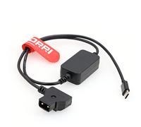 DRRI D-Tap to Regulated 5V USB Type-C Output Power Cable for Audio/Cine Equipment (5V USB-C Cable)