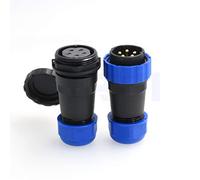 DRRI HE29 5pin 28mm Electrical Waterproof Circular Industrial Threaded Plastic Connector