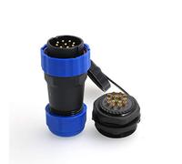 DRRI HE29 9pin 28mm Threaded Plastic Connector Male Plug Female Socket Chassis Panel Mount Waterproof Circular Aviation Connector IP68 (9 pin)