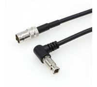 DRRI HIGH Density BNC Female to Micro-BNC Right Angle Coaxial Cable for DekTec Device| Blackmagic Video Assist 12G 5”