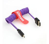 DRRI High Speed 8K Micro HDMI to HDMI 2.1 Cable for Canon EOS R5 M6 Mk2 | FUJIFILM X-T| Nikon Z6 Z9 to Atomos Ninja 5 Monitor