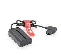 DRRI NP-F Dummy Battery DC Coupler Dtap Adapter Cable for Sony NP-F990 NP-F970 F960 F770 F750 F550