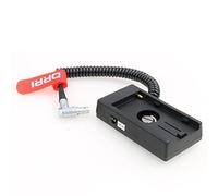 DRRI NP-F970 Battery Plate 12V Right angle 2Pin Battery Plate for Teradek Cube Bond COLR/Z Cam E2-S6 E2-F6 E2-F8