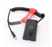 DRRI NP-F970 Dummy Battery to USB Type-C PD Power Cable for Atomos Ninja V Sony NP-F Batteries… (F970-usb C)