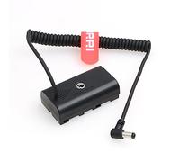 DRRI NP-F970 NP-F960 NP-F770/F750/F550 Dummy Battery DC Coupler Spring Cable for PortKeys LH5H Monitor Atomos Shinobi Monitor YN300 II YN-600 W260 CN-160 CN-1266