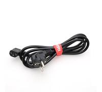 DRRI Right Angle IEC C13 to European CEE7/7 Schuko Plug PC Monitors Computer Power Cord 250V 10A