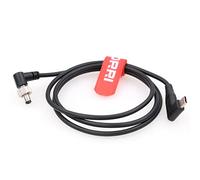 DRRI Right angle Locking 5.5 X2.1mm DC to Right angle USB-C PD Fast Charging 12V Power Cable for Atomos Ninja V Monitor/Zwo ASI Cooled Cameras