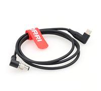 DRRI Right angle Locking 5.5 X2.1mm DC to Right angle USB-C PD Fast Charging 12V Power Cable for Atomos Ninja V Monitor/Zwo ASI Cooled Cameras