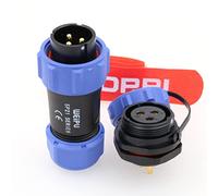 DRRI Weipu SP21 3 Pin Rear-nut Mount IP67 IP68 Waterproof Quick Connect Power Cable Connector