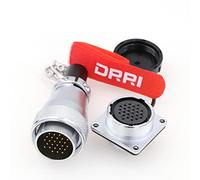 DRRI WEIPU WS28 24-Pin AC DC Circuit Signal LED Heavy Duty Industrial Bulkhead Male Plug Female Socket for Solar Panel