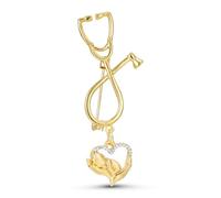 Dr's gift Obstetrics Newborn Enamel Pin Medical Brooch Baby Lapel Badge Pins for Backpacks Medical Jewelry for Doctor Nurse Midwife, M, Zinc, no gemstone