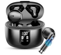 Drsaec Wireless Earbuds, 2026 NEW Wireless Headphones with 4 ENC Mic Black | Bluetooth 5.4, 56H Deep Bass Noise Cancelling Bluetooth Earphones, Mini Ear Buds IP7 Waterproof Headphones for Android iOS