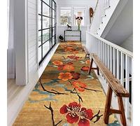 DRSFF Runner Rug for Hallway, Chinese Style Narrow Carpet Runners Non Slip Living Room Bedroom Very Long Washable Kitchen Stair Hall Door Floor Mats Soft Durable (Size : 70x350cm/2.3ftx11.5ft)