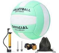 DRSUMLF Volleyball,Girls Volleyball for Outdoor or Beach Play, Soft Volleyball Ball for Women Youth Juniors and Teens Practice Volleyballs with Pump Needles for Backyard Official Size, Indoor