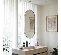 Drsyffsup Bathroom Vanity Mirror Brushed Stainless Steel for Over Sink