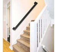 Drsyffsup Modern Wrought Iron Handrails, Indoor Non-Slip Staircase Handrail, Wall Mount Railings Handrails, Home Loft Corridor Support Rod, Industrial Pipe Support, Easy to Install(19ft/5.7m)