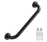 Drsyffsup Stainless Steel Stair Handrail Kit - Black, 80cm 1m 1.2m Long Wall Mounted Stair Railing for Elderly & Kids - 30cm 40cm 60cm Bathroom Balance Support Grab Bar Towel Rails(2ft/60cm)