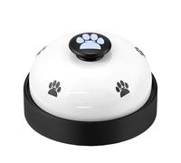 DrTail Pet Training Bell for Dogs & Cats - Potty Training Bell for Housebreaking, Obedience & Communication - Easy to Press, Durable & Loud - Indoor Puppy Training Tool (White)