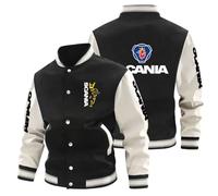 DRTBAC Mens Varsity Jackets Sc.an.ia, Long Sleeve Lightweight Bomber Jacket, Outdoor Mens Tops for Spring Autumn(Multicolor 3,L)