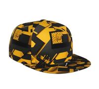 DRTGEDS Beautiful Rose Gift Custom Baseball Cap with Image,Men's Hat,Snapback Flat Brim Baseball Cap, Mustard Yellow and Black, One size