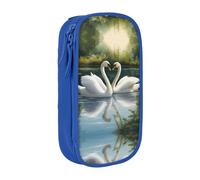 DRTGEDS Beautiful White Swans On The Lake Pencil Case, Multi- Slot Pencil Pouch, Portable Pencil Bag, Colored Pen Case For Office