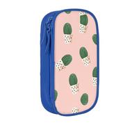 DRTGEDS Cactus Green Pencil Case, Multi-Slot Pencil Pouch, Portable Pencil Bag, Colored Pen Case for Office