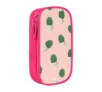 DRTGEDS Cactus Green Pencil Case, Multi- Slot Pencil Pouch, Portable Pencil Bag, Colored Pen Case For Office