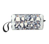 DRTGEDS Cute Baby Penguins Sketch Toiletry Bag For Men, Portable Travel Toiletry Organizer Bag,Shaving Bag,Little Pouch, White, One Size, White, One Size