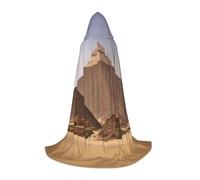 DRTGEDS Egypt Pyramids Halloween Costume Cloak Hooded Cloak Must-Have Accessory for Carnival
