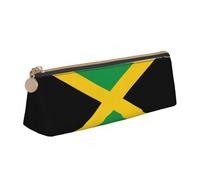 DRTGEDS Flag Of Jamaica Fashion Pencil Case,Portable Pen Pouch,Stationery Zipper Cute Storage Bag,For Office,Travel, White, One Size, Fashion